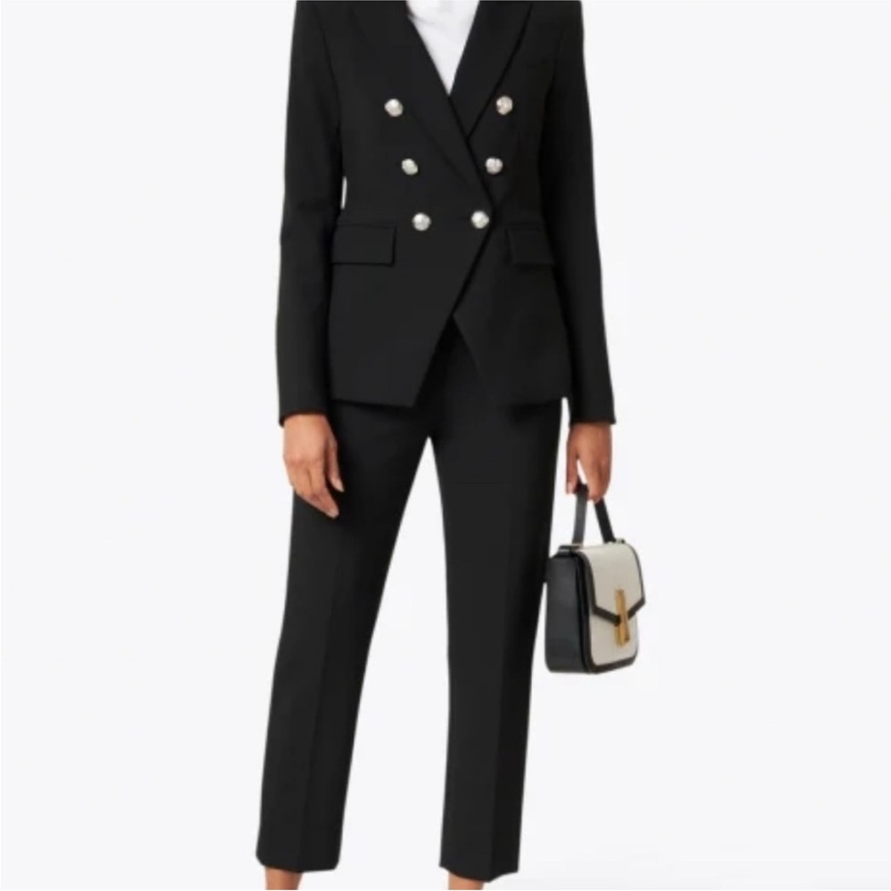 NWT Women's Black Double-Breasted Blazer - Picture 4 of 6